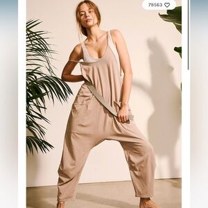 Free People Hot Shot Onesie in Mocha Latte